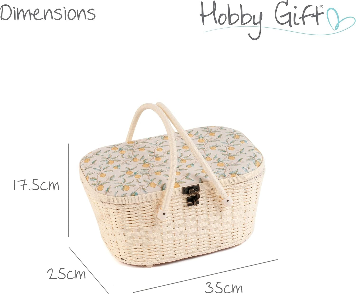 Hobby Gift Sewing Box (L) Wicker Basket Morris Lemons