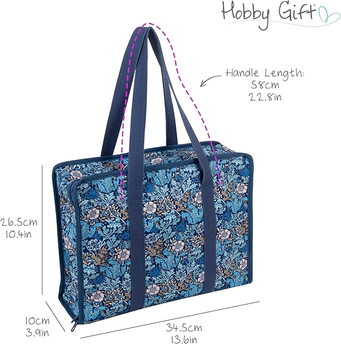 Hobby Gift Project/Craft Bag All-In-One Soft Woodblock Floral
