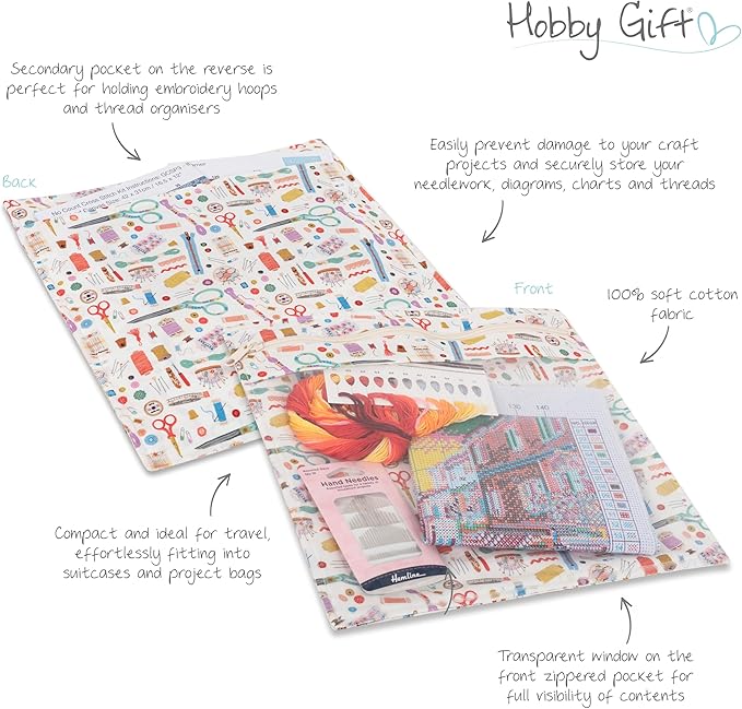 Hobby Gift Project Pouch: (L): Haby Notions