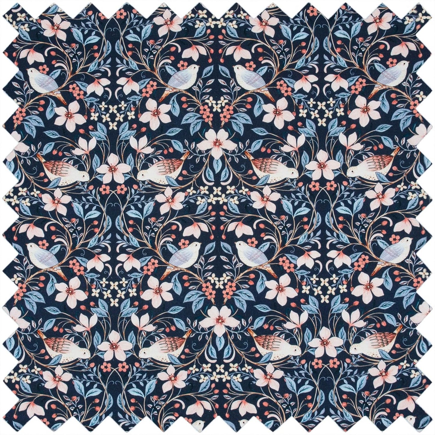 Hobby Gift Sewing Box (L) Embroidered Blossom Birds