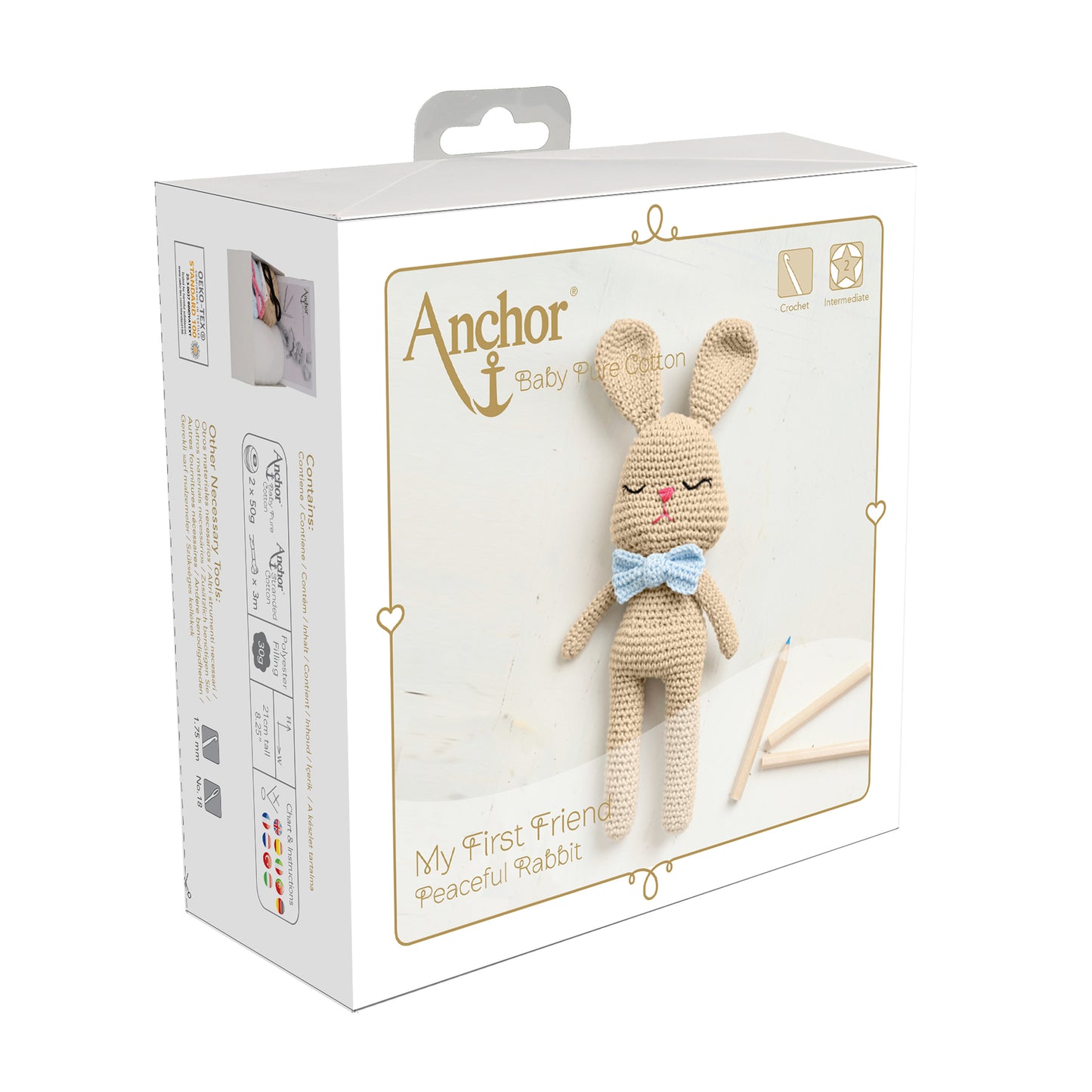 Anchor Crochet Kit: Baby Pure Cotton: Amigurumi Rabbit