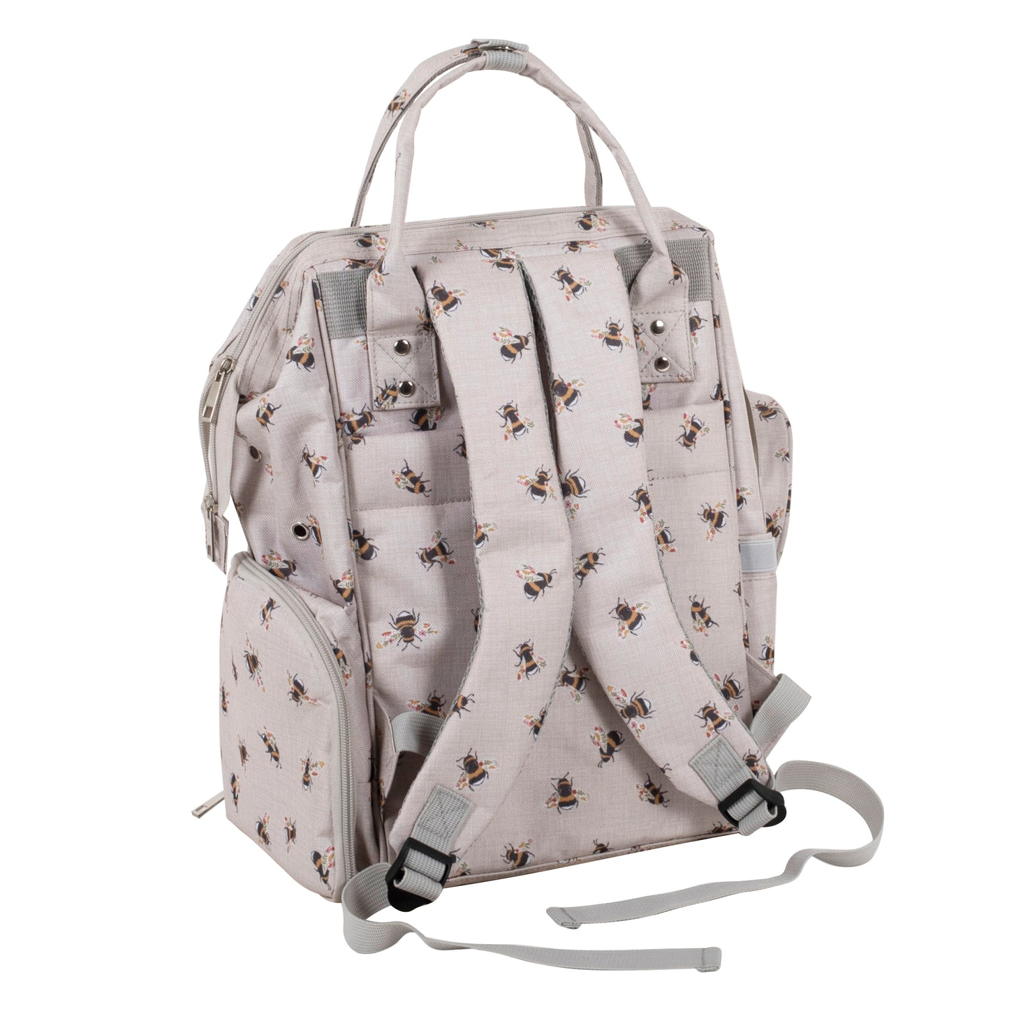 Hobby gift Craft Storage Backpack: Bee Durable & Waterproof Yarn Storage Rucksack with Multiple Compartments