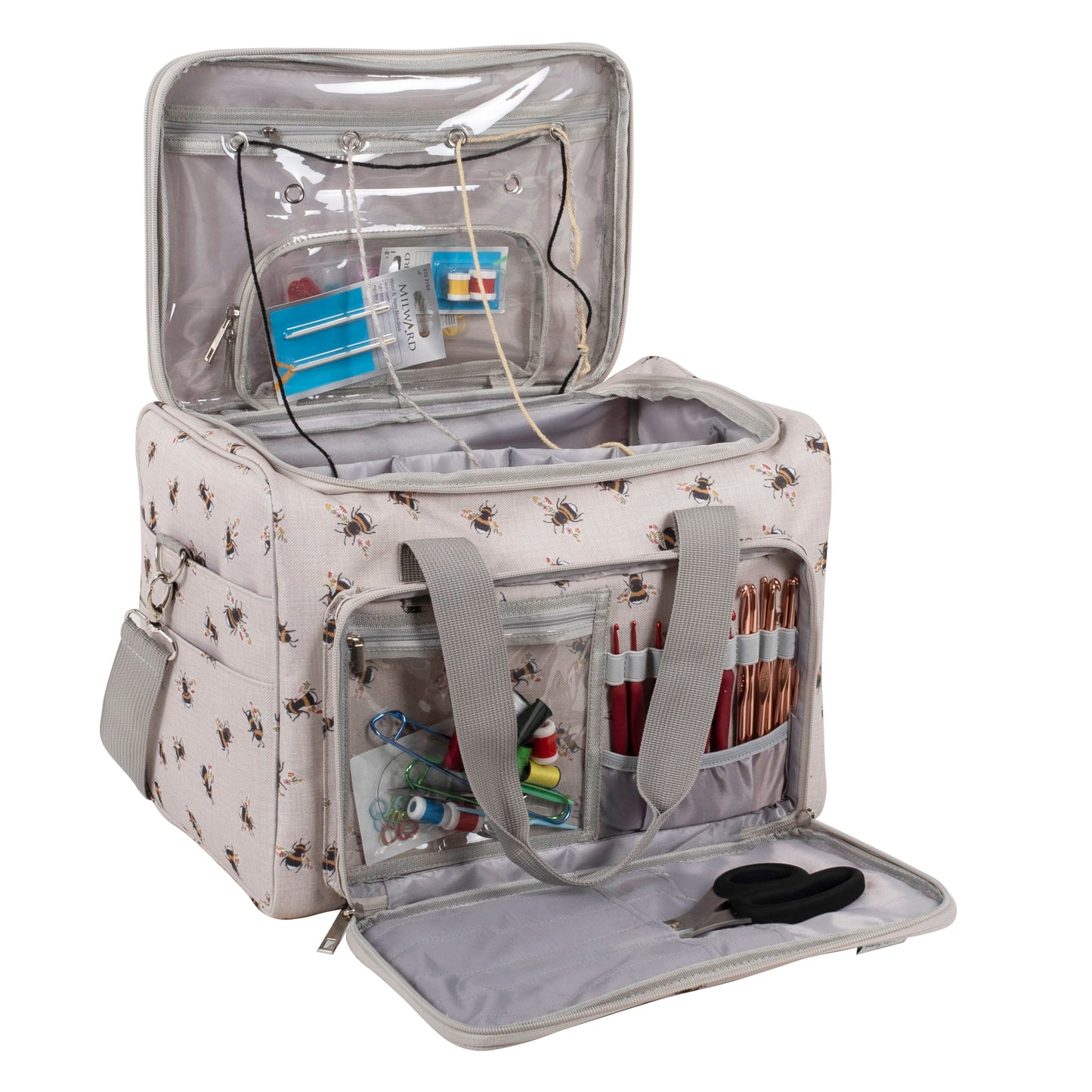 Hobby Gift Craft & Yarn Portable Storage Organiser: Bee