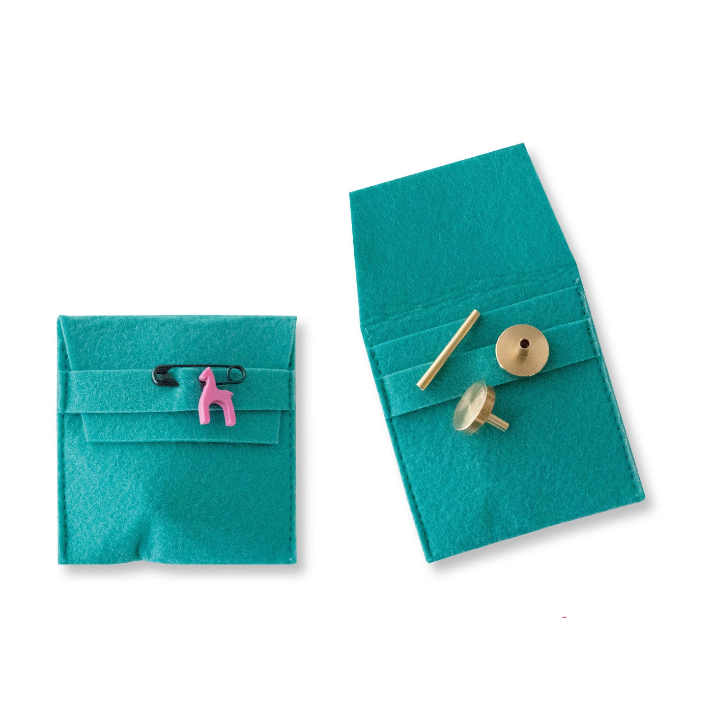 Pony Knitting Pins Circular Interchangeable Bamboo Set 5 pairs of 14cm pin shanks in sizes 3.00, 3.50, 4.00, 4.50 and 5.00mm