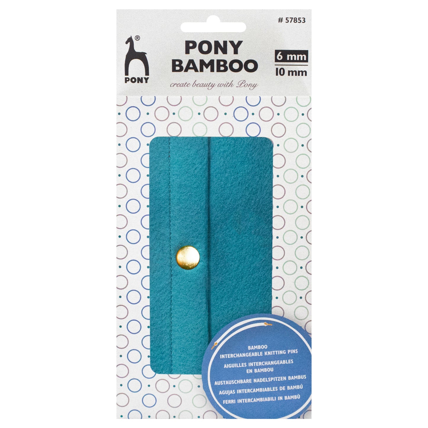 Pony Knitting Pins Circular Interchangeable Bamboo Set