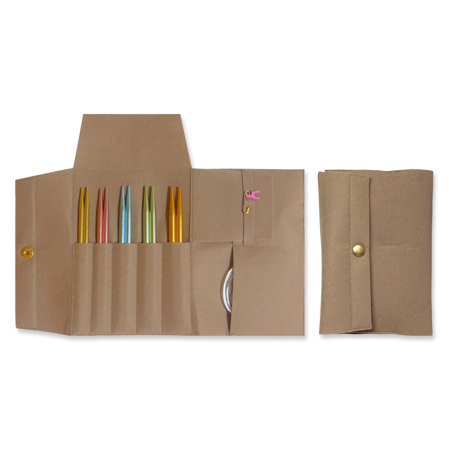 Pony Knitting Pins Circular Interchangeable Colour Set: 14cm x 5.00 - 7.00mm