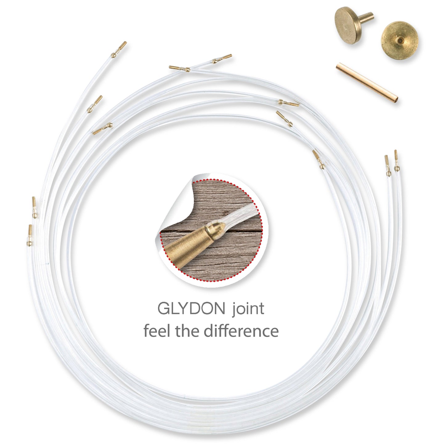 Pony Flair Natural Wood Circular Interchangeable Knitting Needle Set