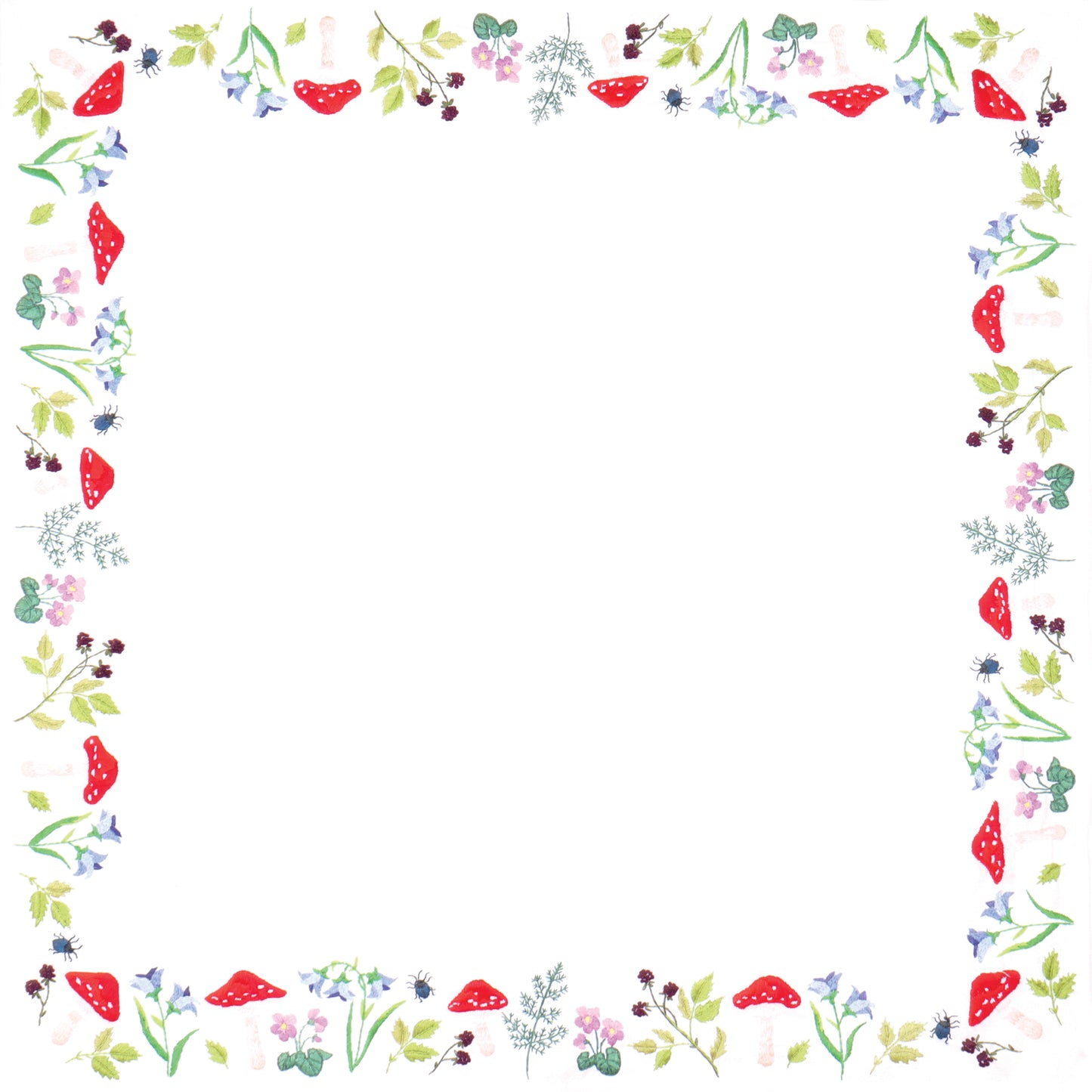 Trimits Embroidery Kit: Tablecloth: Toadstools