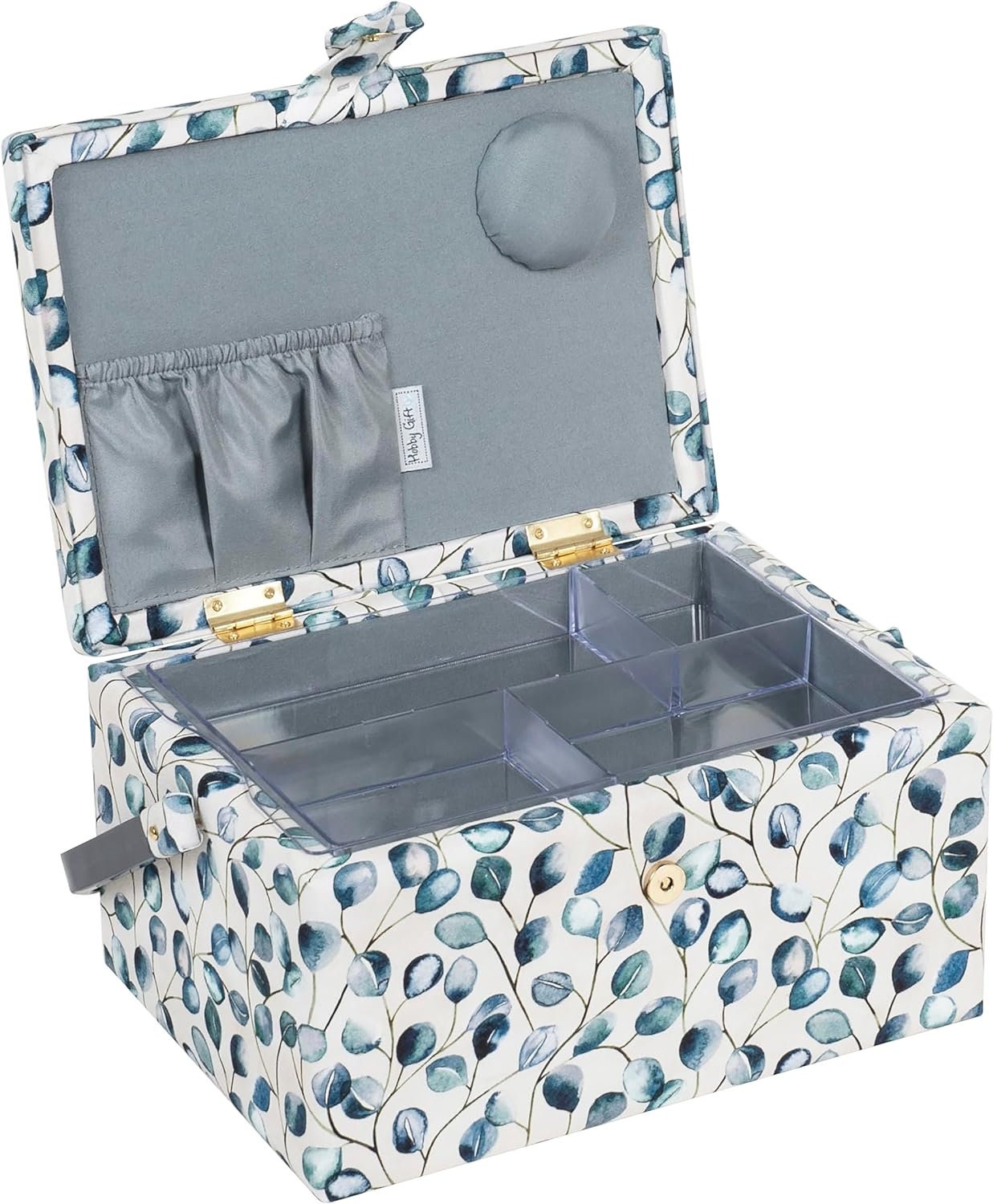 Hobby Gift Medium Sewing Craft Storage Box, Botanical, 18.5 x 25.5 x 14.5cm