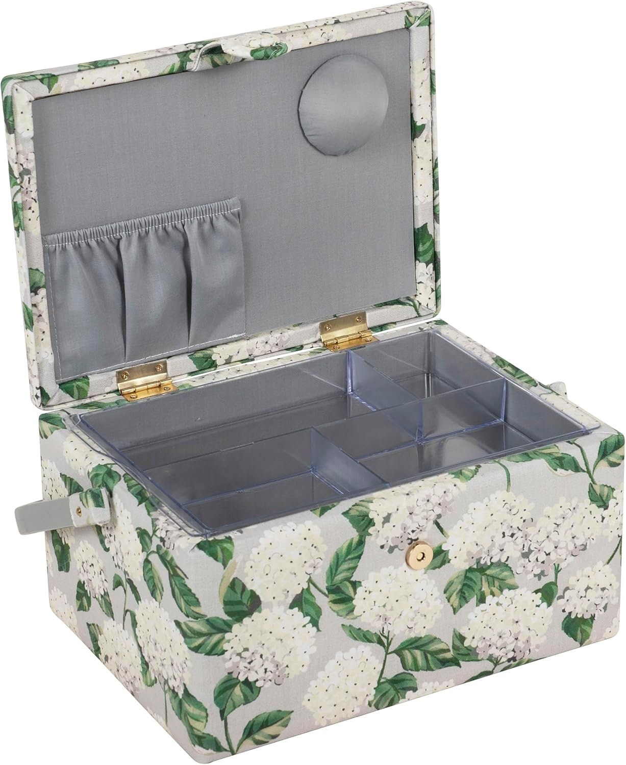 Hobby Gift Medium Sewing Craft Storage Box, Hydrangea, 18.5 x 25.5 x 14.5cm
