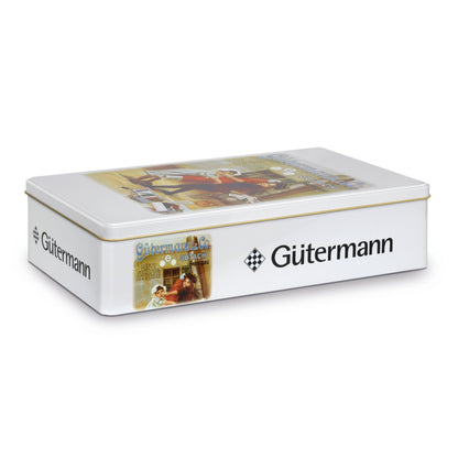 Gutermann Thread Storage Tin Nostalgia Large 180 x 100m Sew-All: Black & White