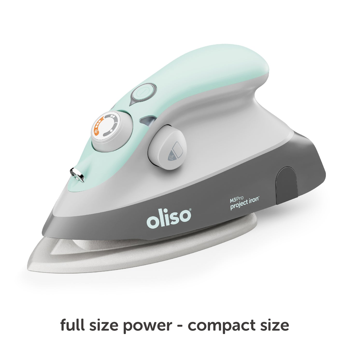 Oliso M3Pro Mini Project Iron – Compact Size Steam Iron with LED Light for Textiles, Clothes, Sewing, Quilting and Crafts