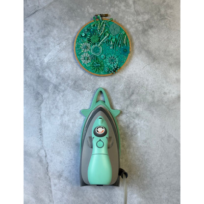 Oliso M3Pro Mini Project Iron – Compact Size Steam Iron with LED Light for Textiles, Clothes, Sewing, Quilting and Crafts