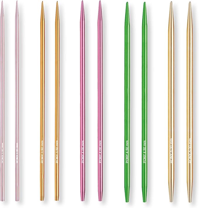 Pony Knitting Pins Circular Interchangeable Colour Set: 14cm x 3.00 - 5.00mm