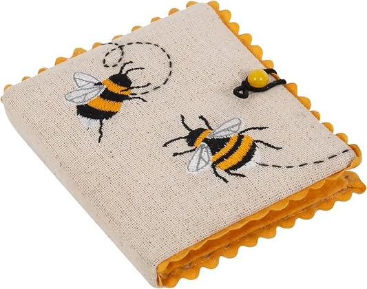 Hobby Gift Needle Case: Embroidered: Bee