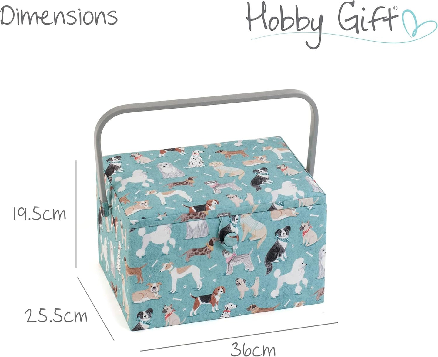 Hobby Gift Sewing Box (L): Dogs