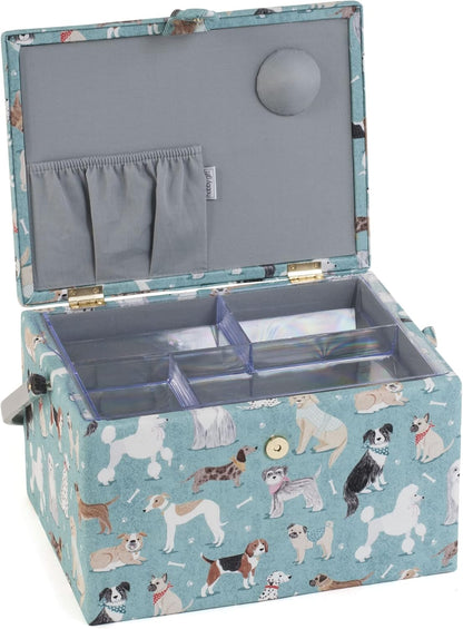 Hobby Gift Sewing Box (L): Dogs