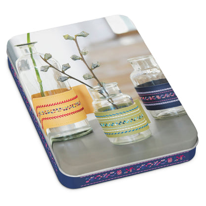 Gutermann Thread Storage Tin Deco Stitch 70: 8 x 70m