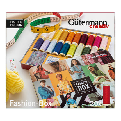 Gutermann Thread Storage Tin Sew-All with Accessories 20 x 100m Fashion