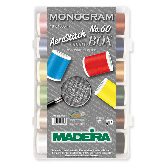 Madeira Smartbox AeroStitch No.60: 18 x 1,000m: Spools