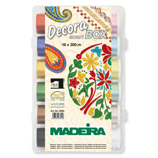 Madeira Smartbox Decora No.12: 10 x 300m Decora No.12 Multicolour: 8 x 300m