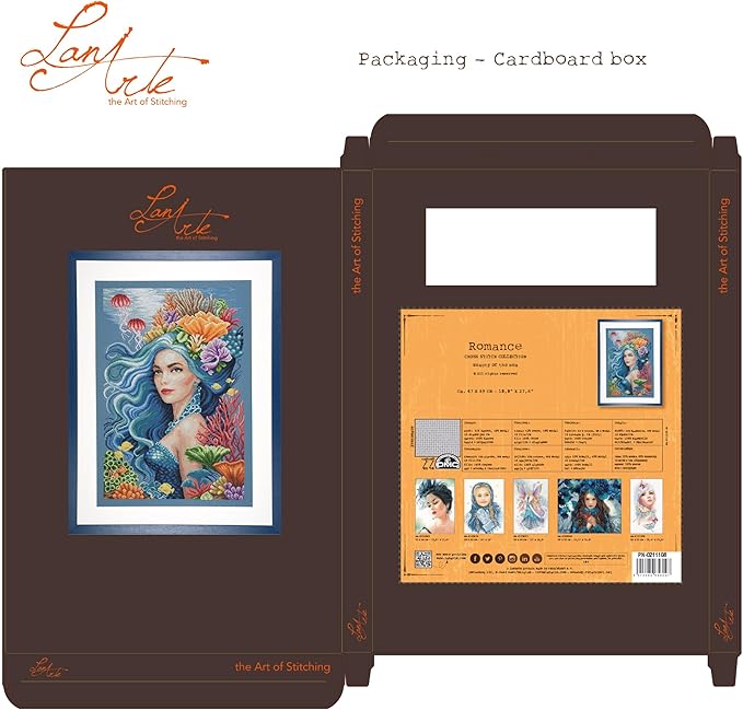 Lanarte Counted Cross Stitch Kit Beauty of the Sea: Evenweave