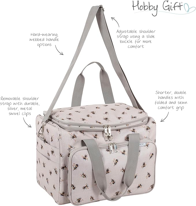 Hobby Gift Craft & Yarn Portable Storage Organiser: Bee