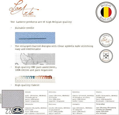 Lanarte Counted Cross Stitch Kit Beauty of the Sea: Evenweave