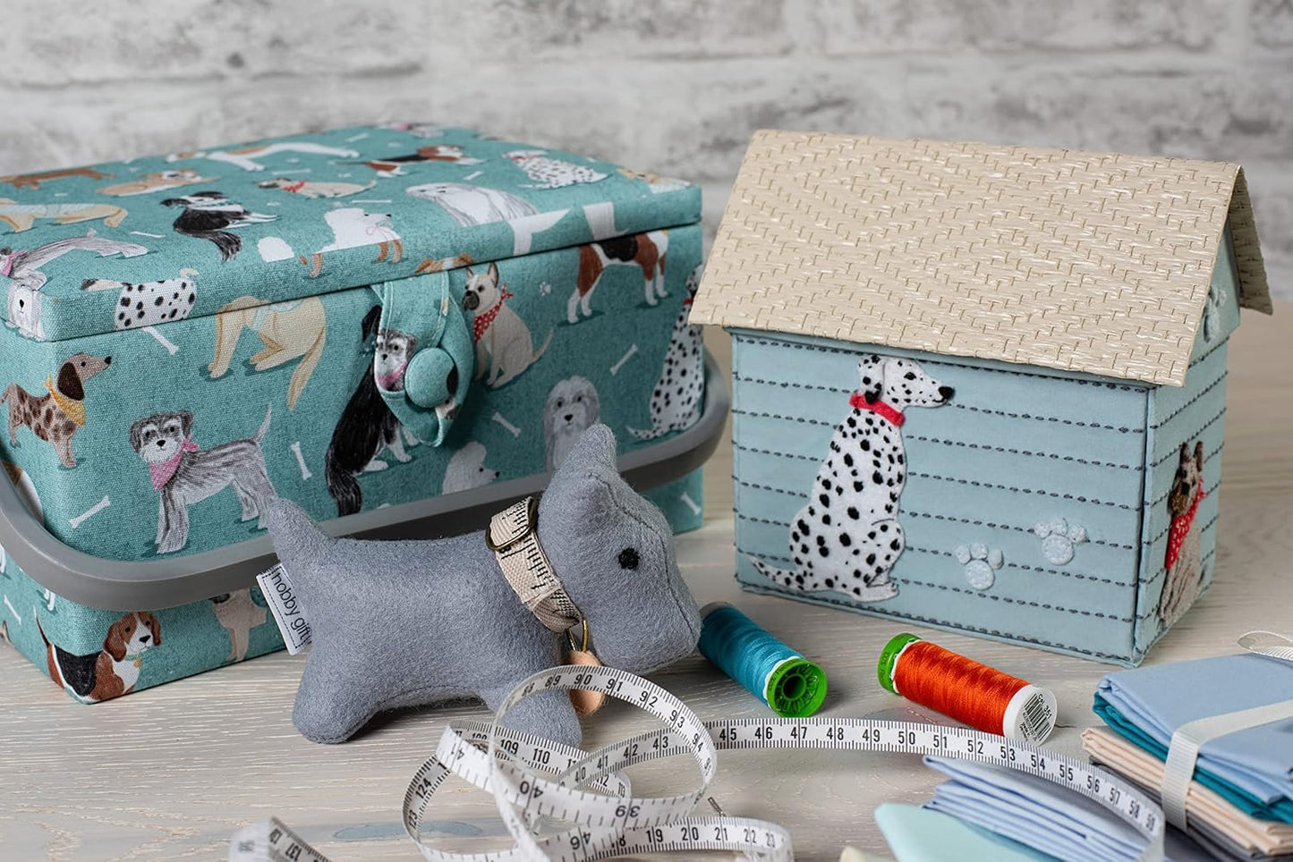 Hobby Gift Sewing Box (L): Dogs