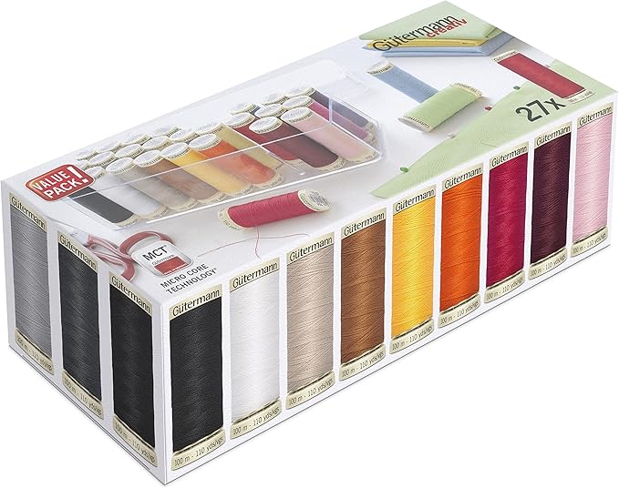 Gutermann Thread Set Sew-All 100m: Pack of 27