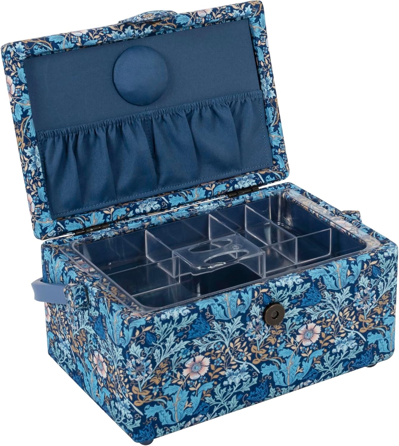 Hobby Gift Sewing Box (M) Woodblock Floral