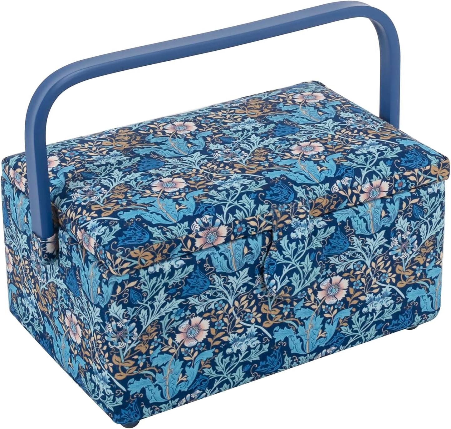 Hobby Gift Sewing Box (M) Woodblock Floral