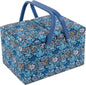 Hobby Gift Sewing Box (L) Twin Lid Woodblock Floral