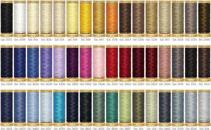 Gutermann Thread Storage Tin: Natural Cotton C. No.50: 48 x 100m: Assorted