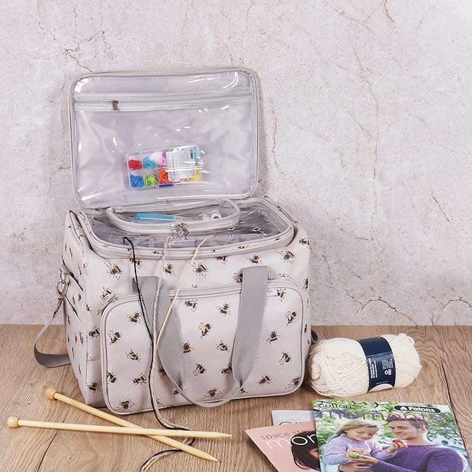 Hobby Gift Craft & Yarn Portable Storage Organiser: Bee