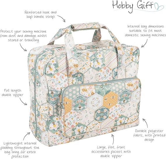 Hobby Gift Sewing Machine Bag Patchwork Bee