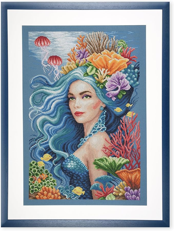 Lanarte Counted Cross Stitch Kit Beauty of the Sea: Evenweave