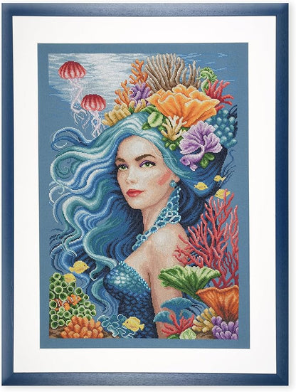 Lanarte Counted Cross Stitch Kit Beauty of the Sea: Evenweave