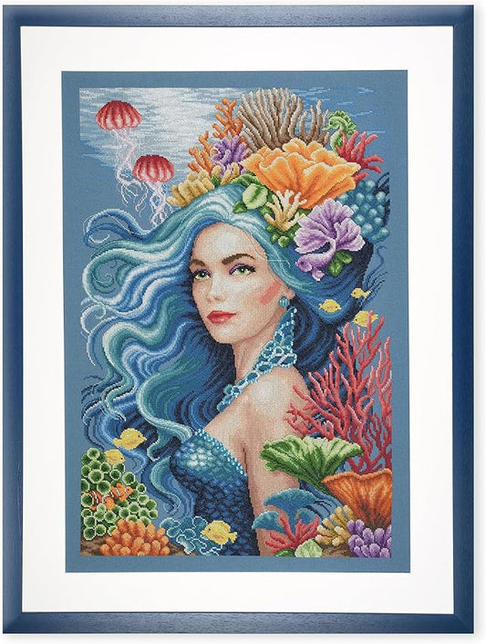 Lanarte Counted Cross Stitch Kit Beauty of the Sea: Evenweave