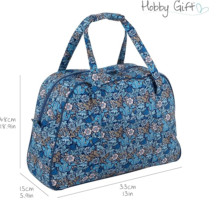 Hobby Gift Sewing Machine Bag Woodblock Floral