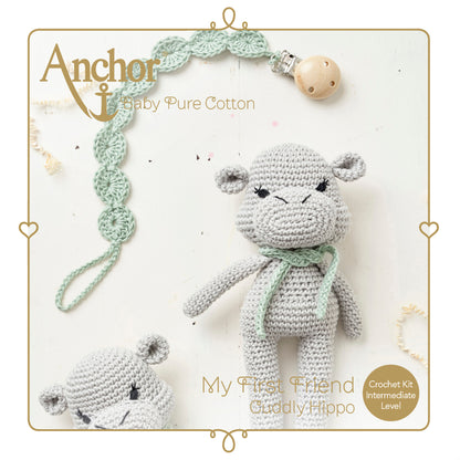 Anchor Crochet Kit: Baby Pure Cotton: Amigurumi Hippo