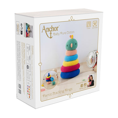 Anchor Crochet Kit: Stacking Toy: Parrot