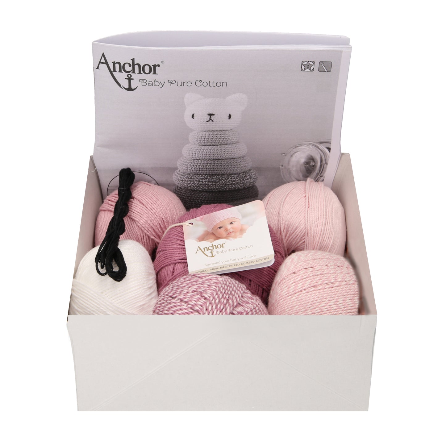 Anchor Crochet Kit: Stacking Toy: Kitten