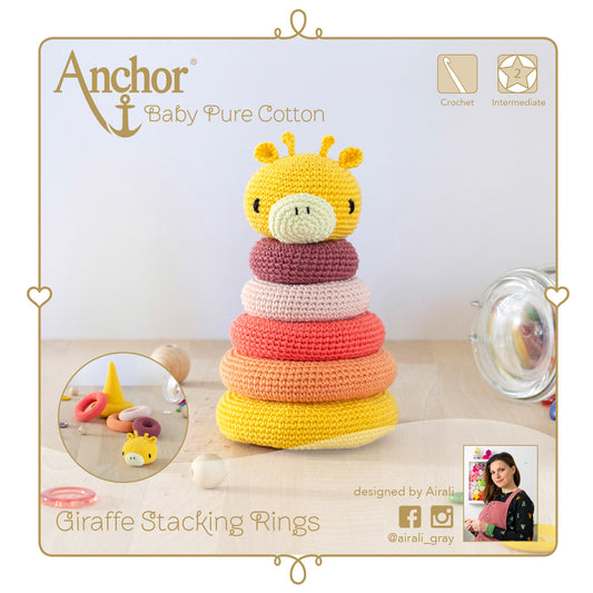 Anchor Crochet Kit: Stacking Toy: Giraffe