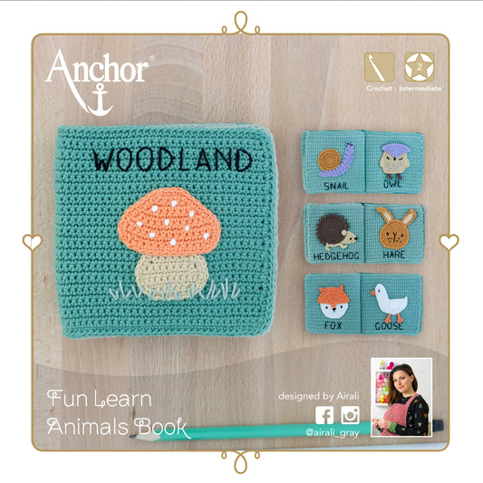 Anchor Crochet Kit Quiet Book: Animals