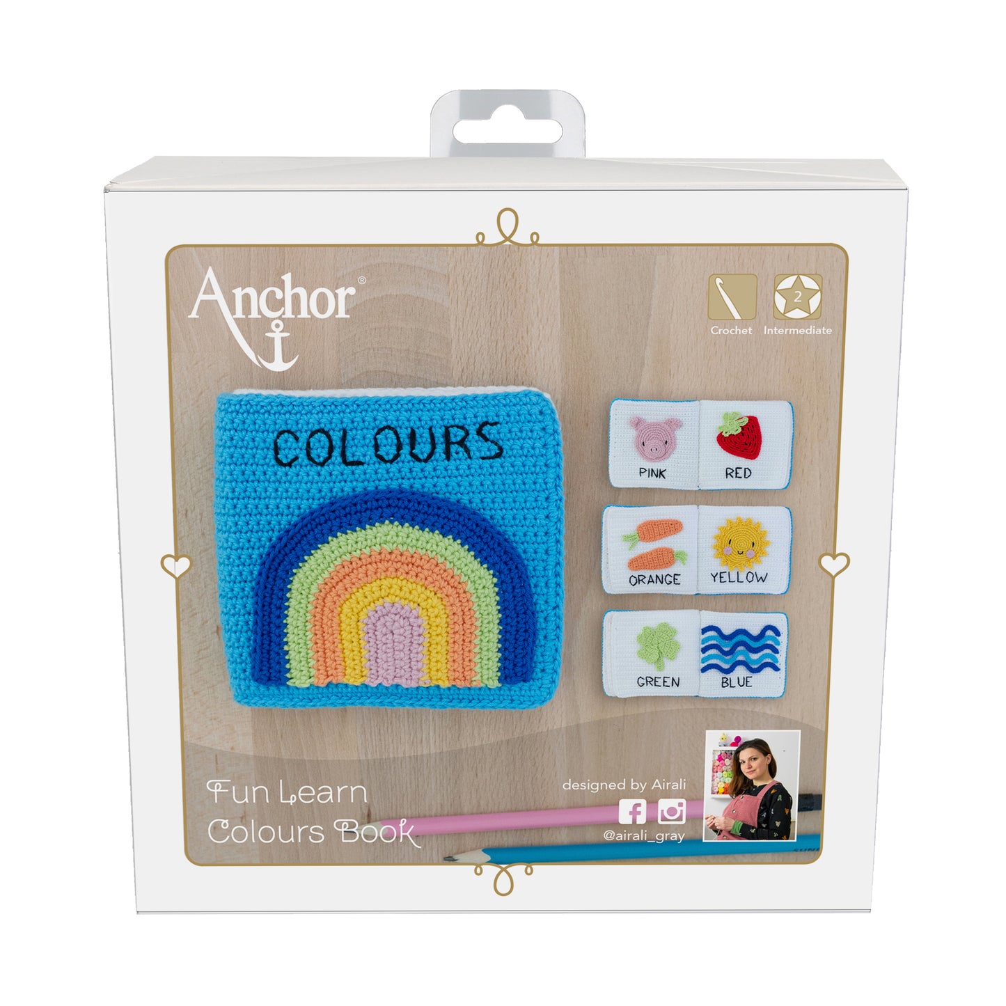 Anchor Crochet Kit Quiet Book: Colours