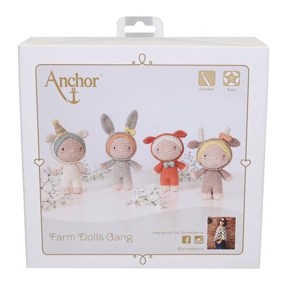 Anchor Crochet Kit Creativa Farm Dolls Gang