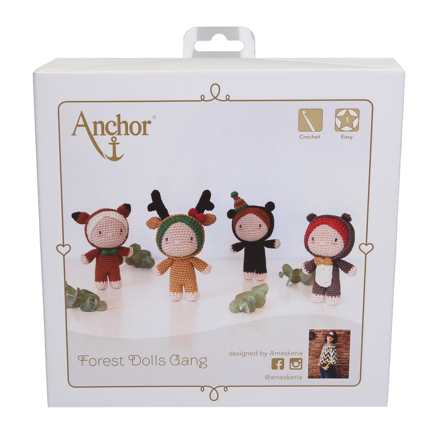 Anchor Crochet Kit Creativa Forest Dolls Gang