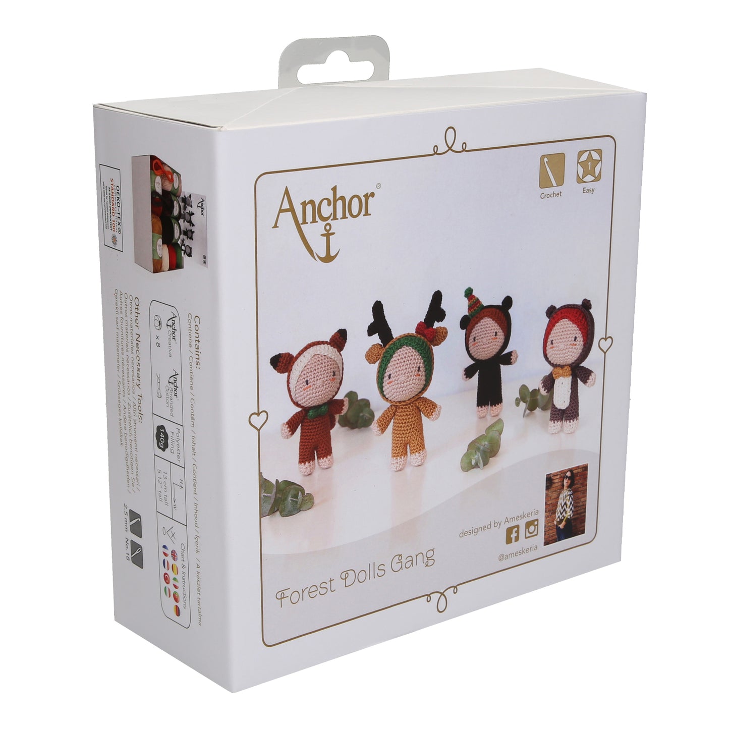 Anchor Crochet Kit Creativa Forest Dolls Gang