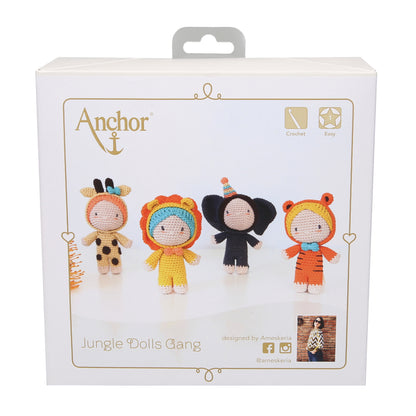 Anchor Crochet Kit Creativa Jungle Dolls Gang